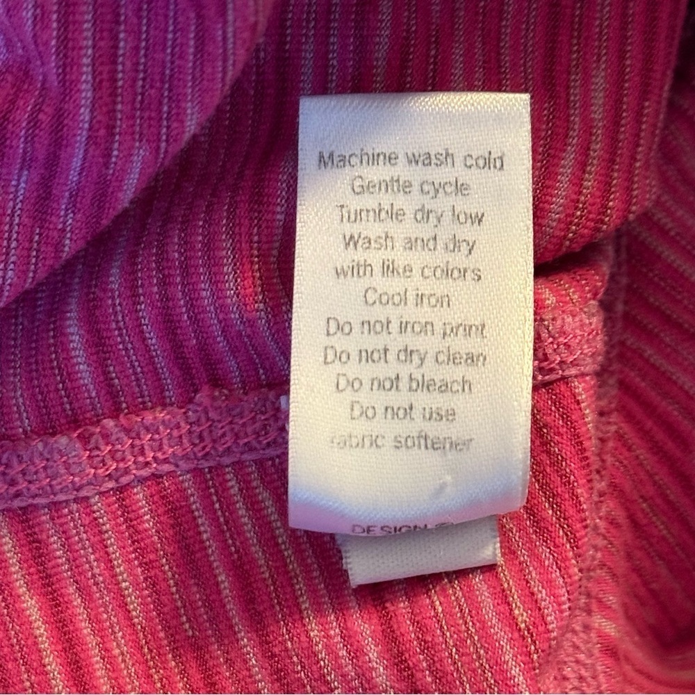 Athleta Women Size S Tall Energy Chaturanga Legging Cropped Capri Pink Space Dye - Picture 6 of 9